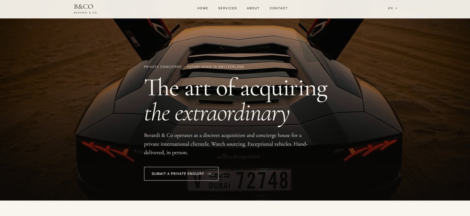 Berardi & Co — Site web livré par Sitora